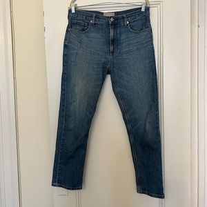 Everlane high rise straight jeans